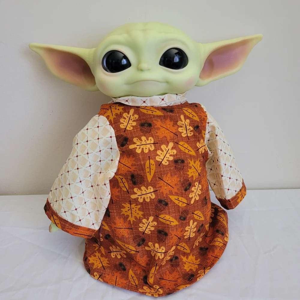 Autumn Owl 2pc Fall Leaves Outfit/Scarf set for‎ 11